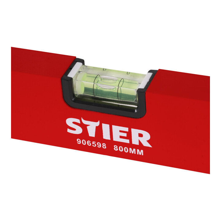 STIER waterpas 80 cm aluminium ± 1,0 mm/m drie libellen