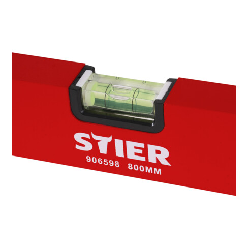 STIER waterpas 80 cm aluminium ± 1,0 mm/m drie libellen