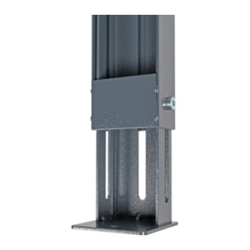STIER werkbank BxDxH 2000x600x1060 mm met 1 kastbehuizing met breedte 700 mm RAL 7016/RAL 7035