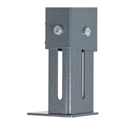 STIER Werkbank BxTxH 2000x600x1060 mm mit 1 Schrankgehäuse der Breite 700 mm RAL 7016 / RAL 7035