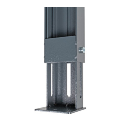 STIER Werkbank BxTxH 2000x600x1060 mm mit 1 Schrankgehäuse der Breite 700 mm RAL 7016 / RAL 7035