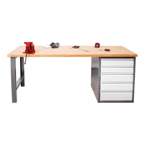 STIER Premium werkbank met 5 laden
