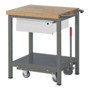 STIER Werkbank Premium met neerlaatbaar onderstel met laden