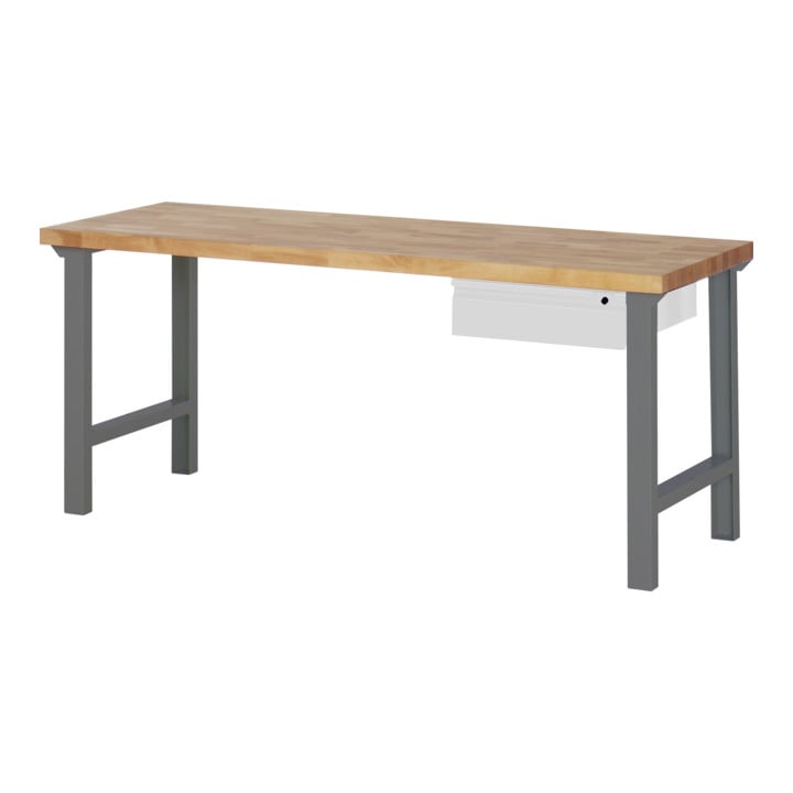 Set STIER Werkbank Premium mit 1 Schublade BxTxH 2000x700x840mm + Lochplatte...