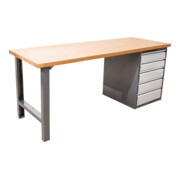 STIER Werkbank Premium mit 5 Schubladen BxTxH 2000x700x890mm-5