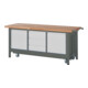 STIER Werkbank Premium mit abs. Fahrgestell, 3 Schubladen und 2 Flügeltüren BxTxH 2000x700x880mm-1