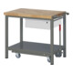 STIER Werkbank Premium mit abs. Fahrgestell und 1 Schublade BxTxH 1000x700x880mm