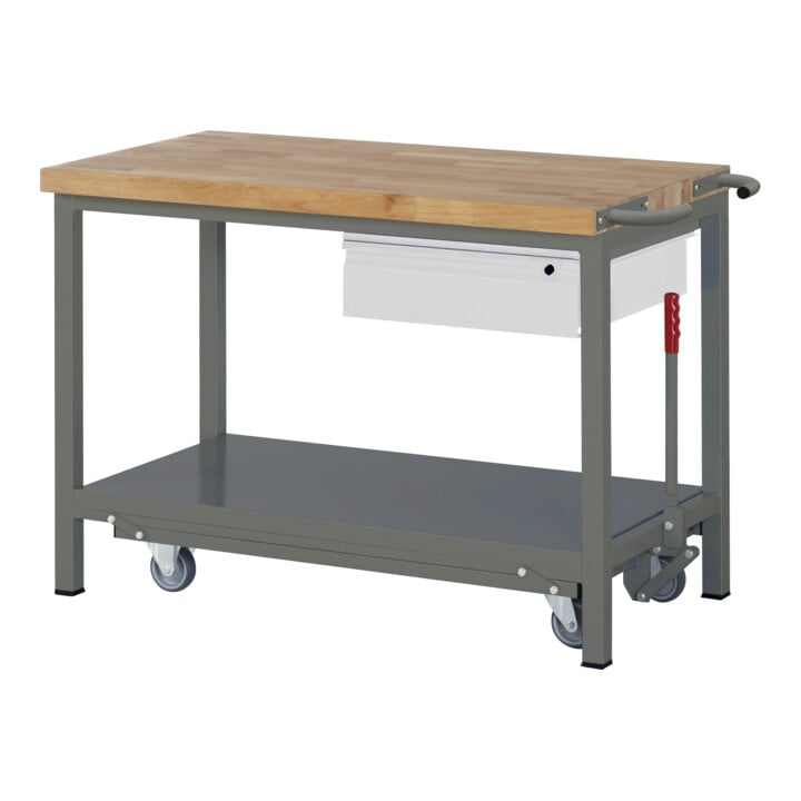 Set STIER Werkbank Premium mit abs. Fahrgestell und 1 Schublade BxTxH...