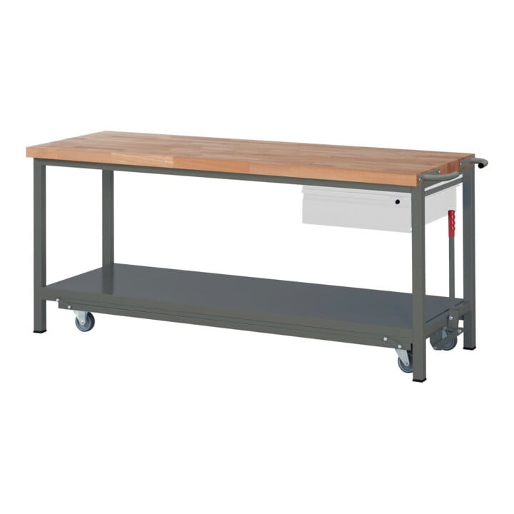 Set STIER Werkbank Premium mit abs. Fahrgestell und 1 Schublade BxTxH...