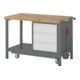 Set STIER Werkbank Premium mit abs. Fahrgestell und 3 Schubladen BxTxH...