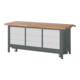 STIER Werkbank Premium mit abs. Fahrgestell und 9 Schubladen BxTxH 2000x700x880mm-1