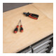 STIER werkplaatsinrichting Basic 3-delig met geperforeerde wand en werkblad van multiplex BxDxH 2275x460x2000 mm