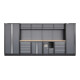 STIER werkplaatsinrichting Basic 6-delig met geperforeerde wand en werkblad van multiplex BxDxH 4235x460x2000 mm