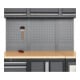STIER werkplaatsinrichting Basic 6-delig met geperforeerde wand en werkblad van multiplex BxDxH 4235x460x2000 mm