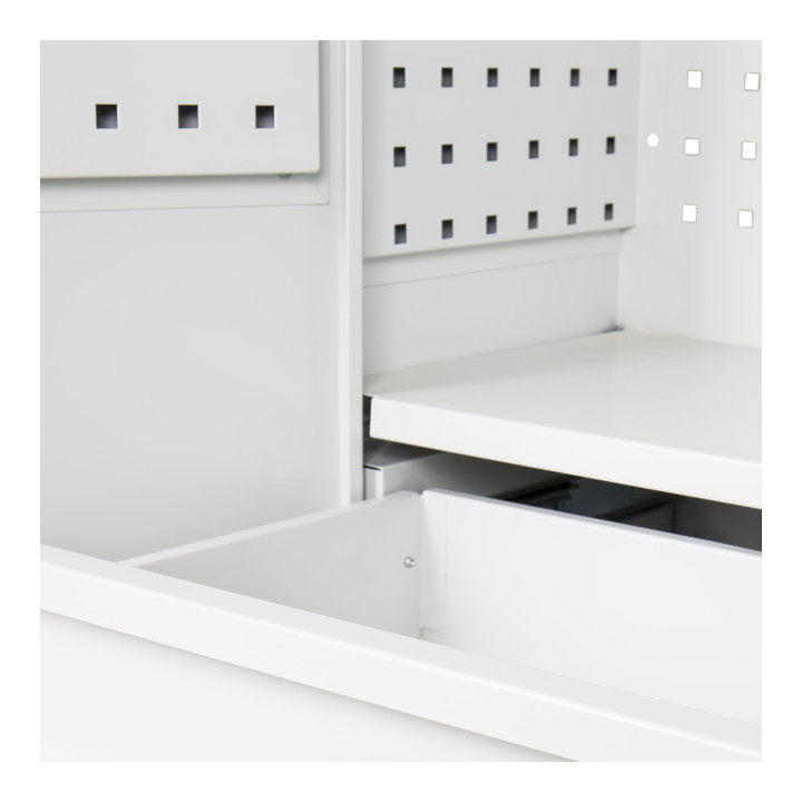 STIER Werkstatt-Hängeschrank mit Schublade H800xB700xT300mm