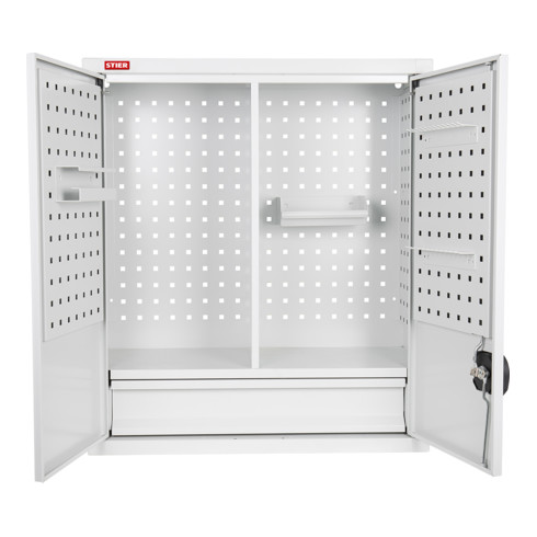 STIER Werkstatt-Hängeschrank mit Schublade H800xB700xT300mm