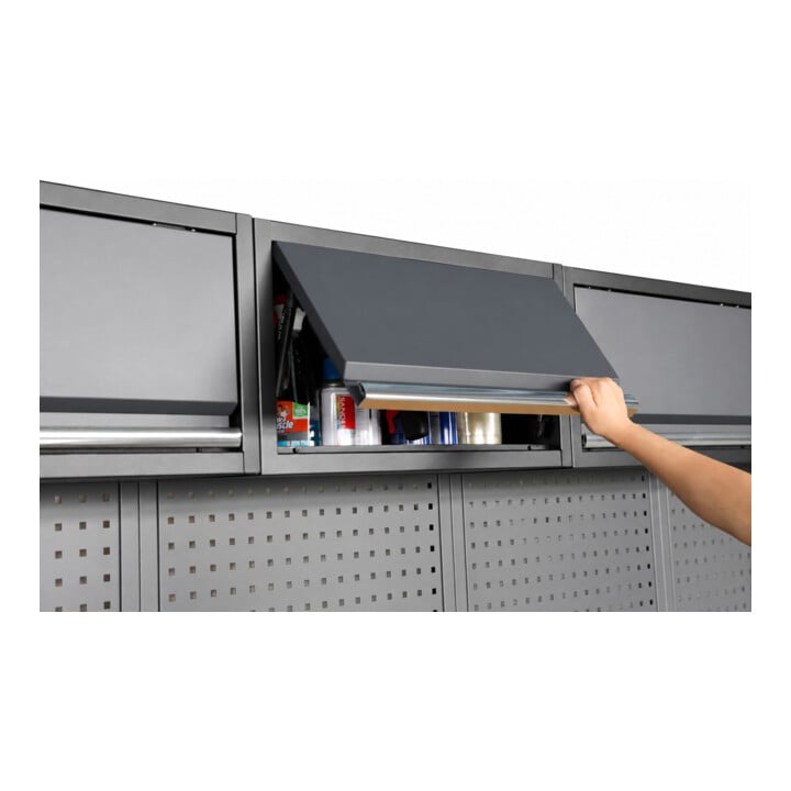 STIER Werkstatteinrichtung Basic 6-teilig mit Lochwand und Multiplex-Arbeitsplatte BxTxH 4235x460x2000mm
