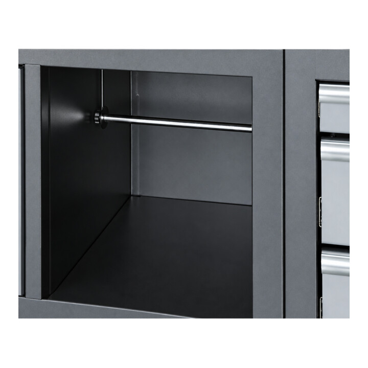 STIER Werkstatteinrichtung Basic 6-teilig mit Lochwand und Multiplex-Arbeitsplatte BxTxH 4235x460x2000mm