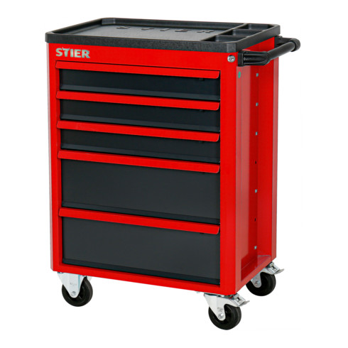 STIER Werkstattwagen Basic mit Kunststoffabdeckung leer