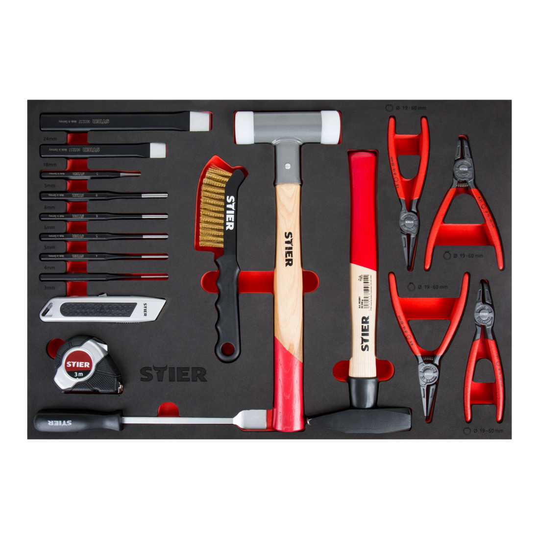 STIER Werkstattwagen bestückt 241-teilig