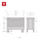 STIER Werkstattwagen XXL leer, 7 Schubladen, 300kg Traglast, 890x1120x490mm