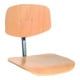STIER werkstoel met wielen zithoogte 450-640 mm beuken naturel