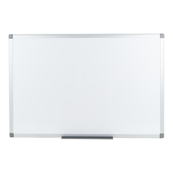 STIER Whiteboard, magnetisch mit Alu-Rahmen, 1800 x 1200 mm