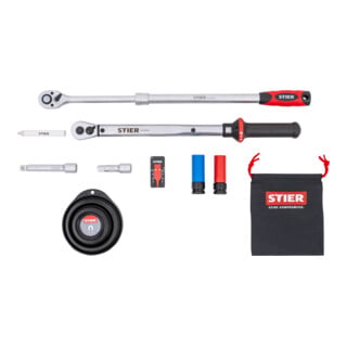 STIER wielmontageset 1/2 inch 40 - 200 Nm, 11-delig