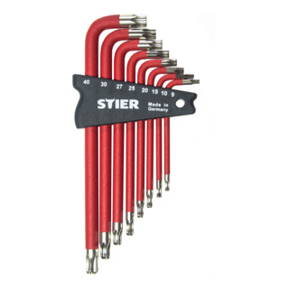 STIER Winkelschraubendreher-Satz Torx, TX9 - TX40, 8-teilig