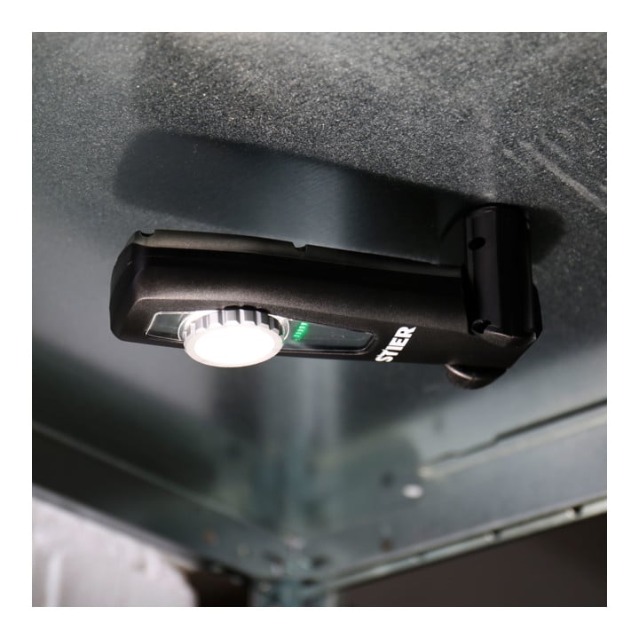 STIER Wireless Akku-LED-Werkstattleuchte, 350 Lumen, mit Ladestation