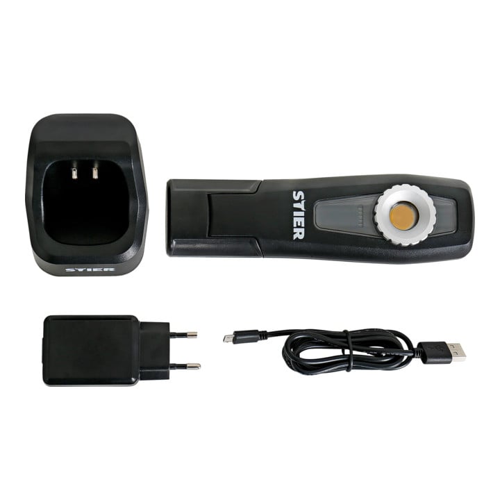 STIER Wireless Akku-LED-Werkstattleuchte, 350 Lumen, mit Ladestation
