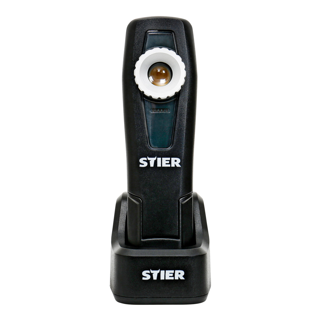 STIER Wireless Akku-LED-Werkstattleuchte, 350 Lumen, mit Ladestation