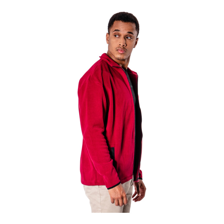 STIER Zip Fleece S Deep Red
