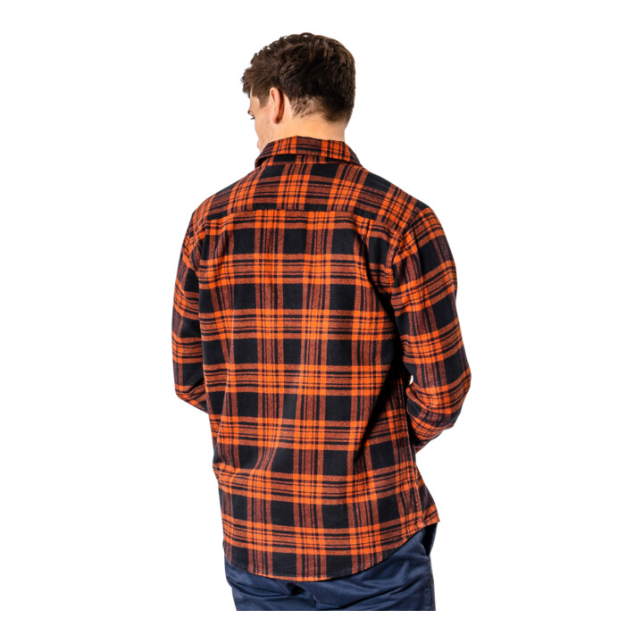 STIER zwaar flanellen shirt XL warm klei