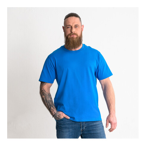 STIER zwaar T-shirt logo-opschrift biologisch katoen 