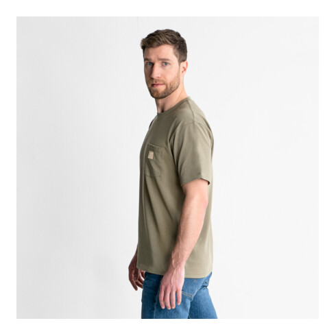 STIER zwaar T-shirt zak biologisch katoen