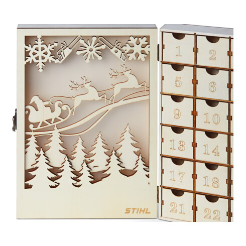STIHL Adventskalender WOOD zum Selbstbefüllen – ohne Inhalt