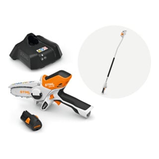 Stihl Akku-Gehölzschneider GTA 26 Set mit Akku AS 2, Ladegerät AL 1 und Verlängerung für GTA 26