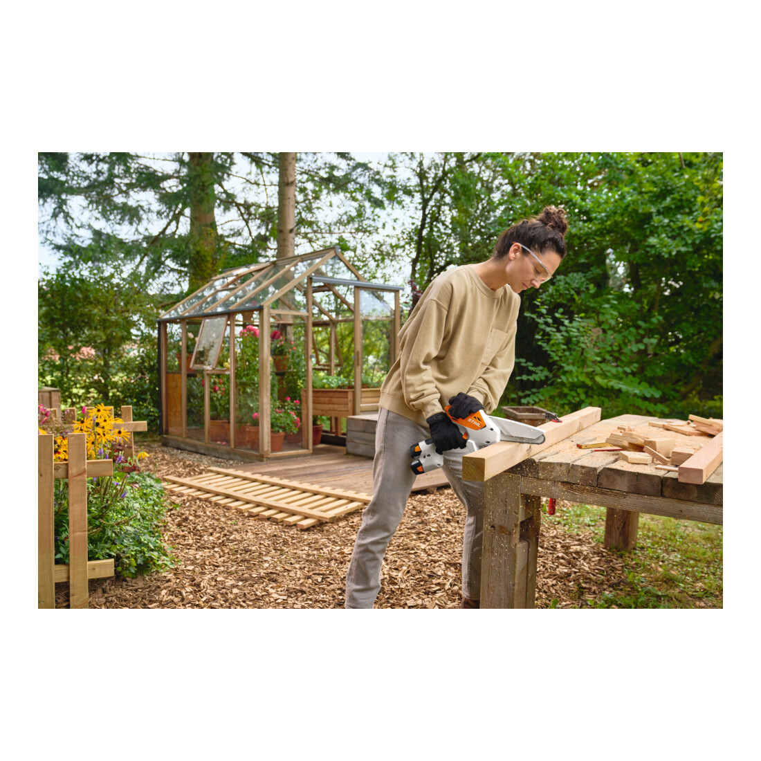 Stihl Akku-Gehölzschneider GTA 30 Set, PM3, Schienenlänge 15 cm