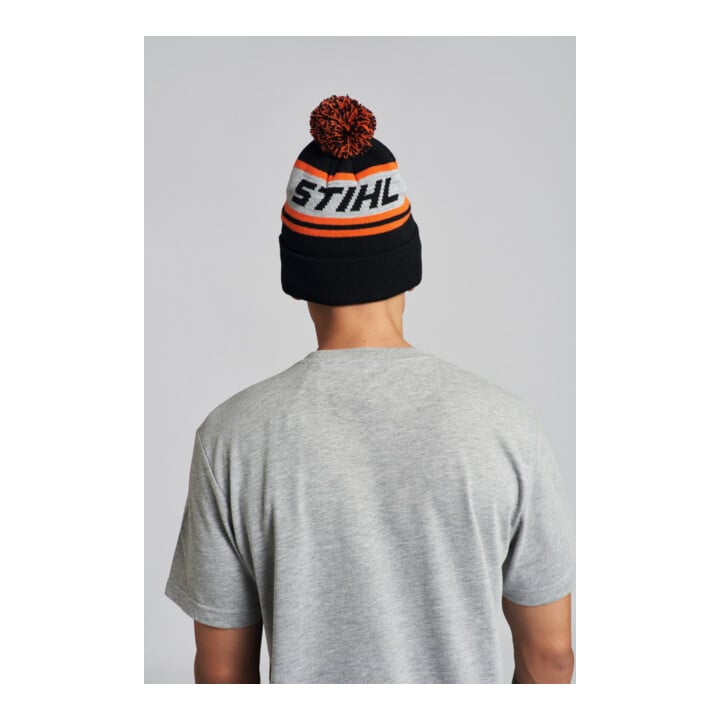 STIHL Bonnet POMPON 24 Noir/Orange/Gris