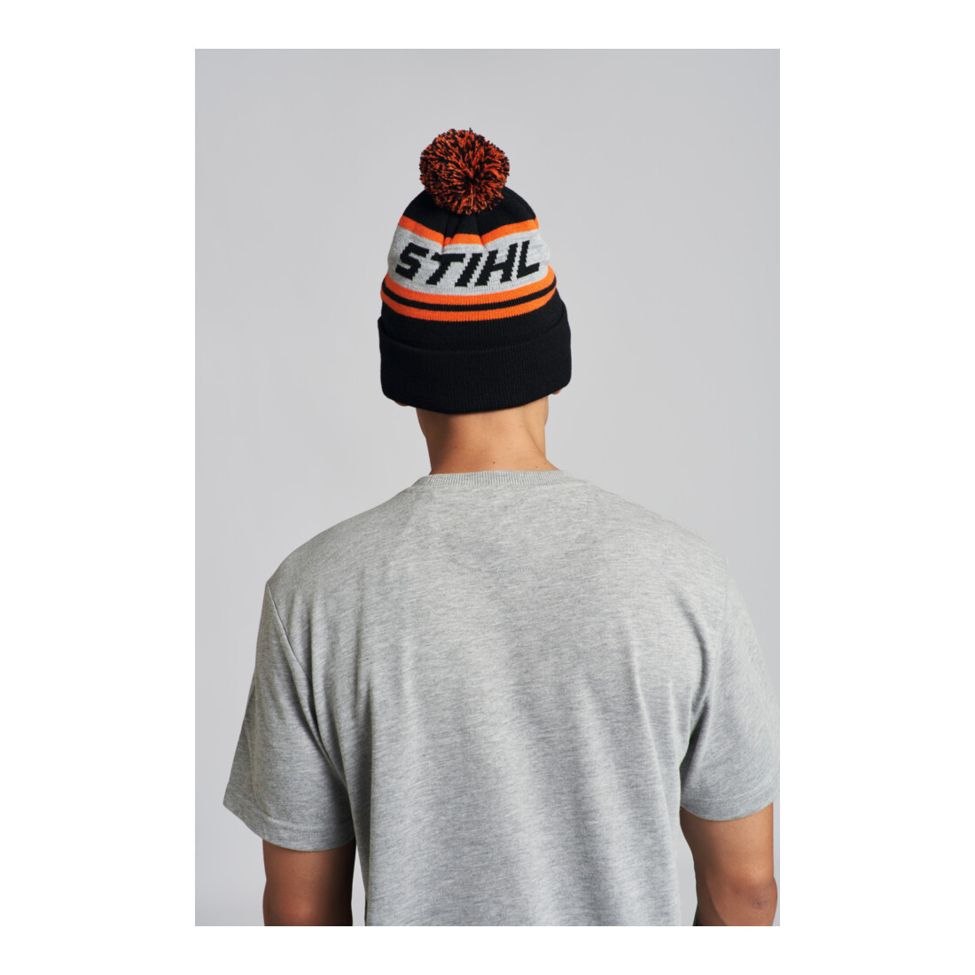 STIHL Bonnet POMPON 24 Noir/Orange/Gris