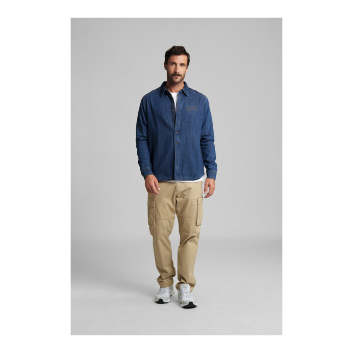 STIHL Chemise taille XXL DENIM CONTRA bleue