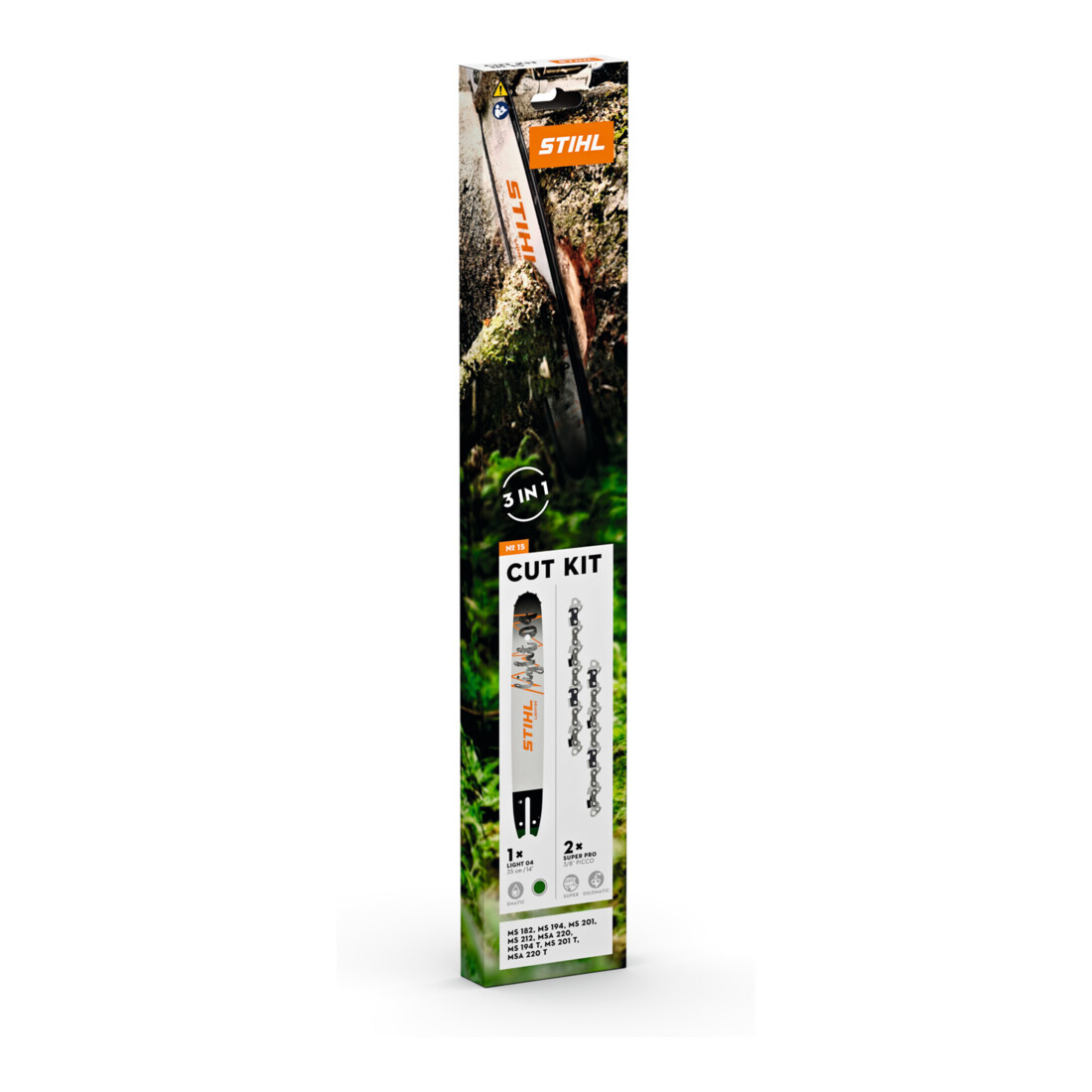 Stihl Kit de coupe tronçonneuse 15 / 35 cm/14", 61PS3Pro