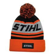 STIHL Mütze KIDS POMPON 24 Orange/Schwarz