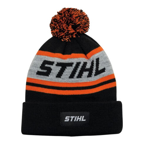 STIHL Mütze POMPON 24 Schwarz/Orange/Grau