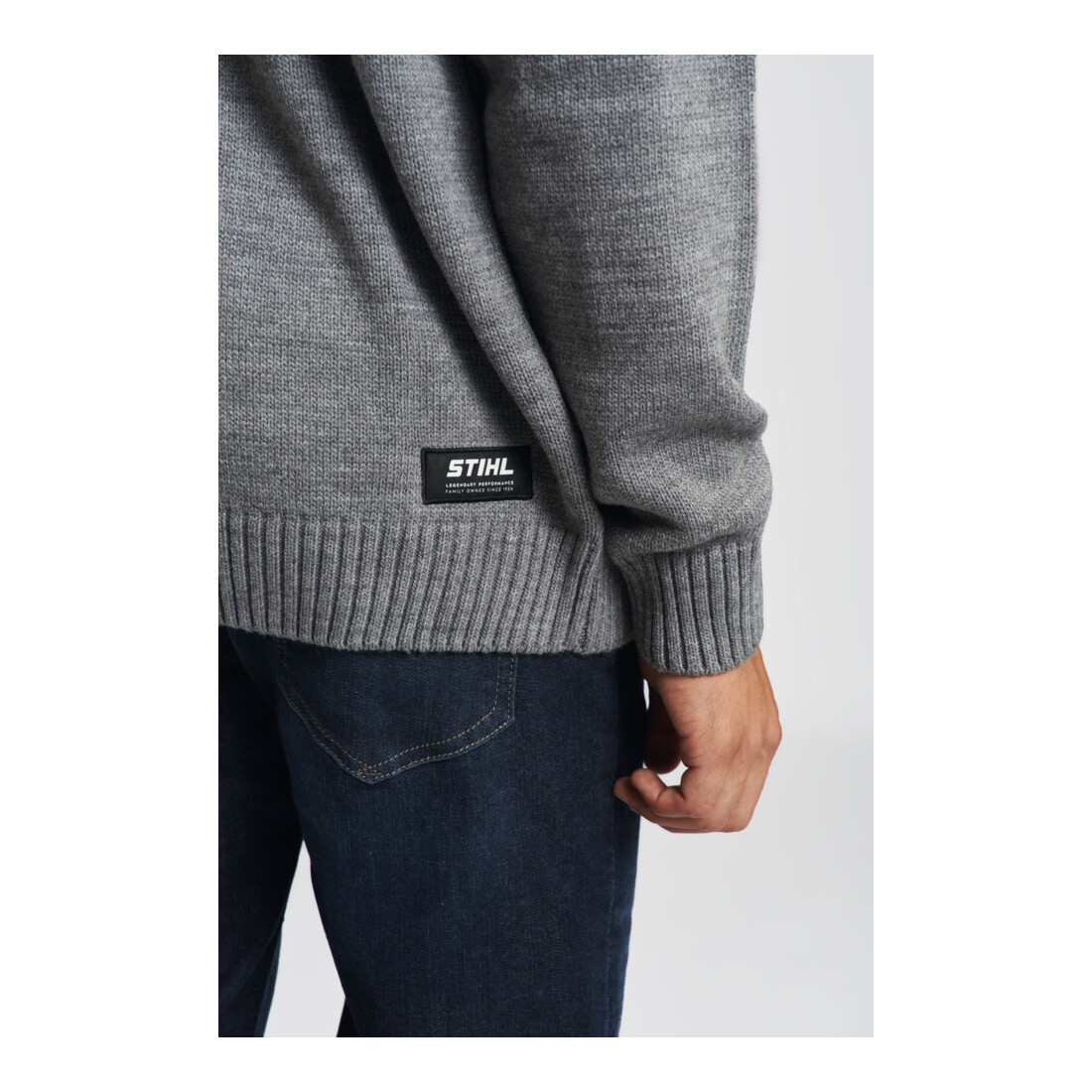 STIHL Pull-over T. L SAISON HIVER 23 Bleu/Gris