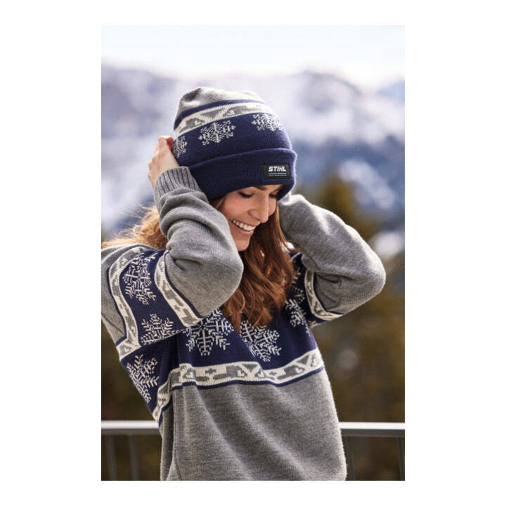 STIHL Pull-over T. M SAISON HIVER 23 Bleu/Gris
