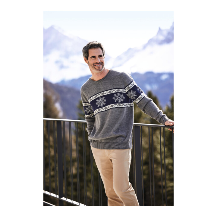 STIHL Pull-over XL HIVER 23 Bleu/Gris