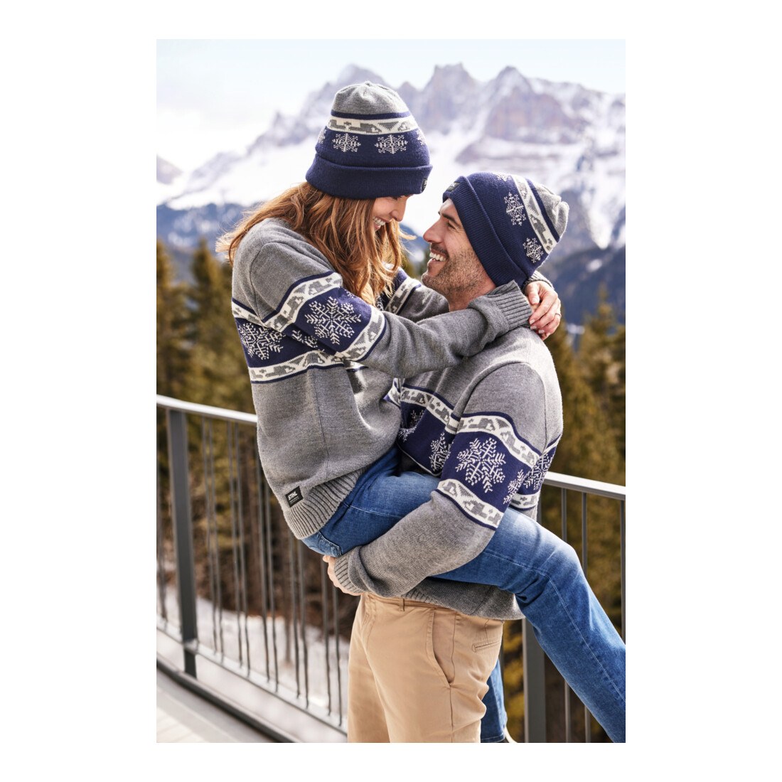 STIHL Pull-over XL HIVER 23 Bleu/Gris