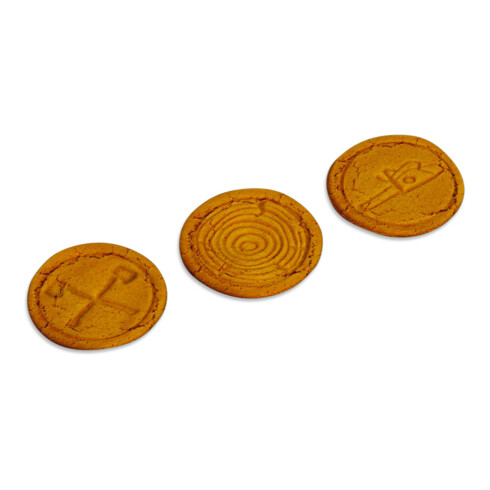 STIHL Set de 3 tampons à biscuits TIMBERSPORTS®